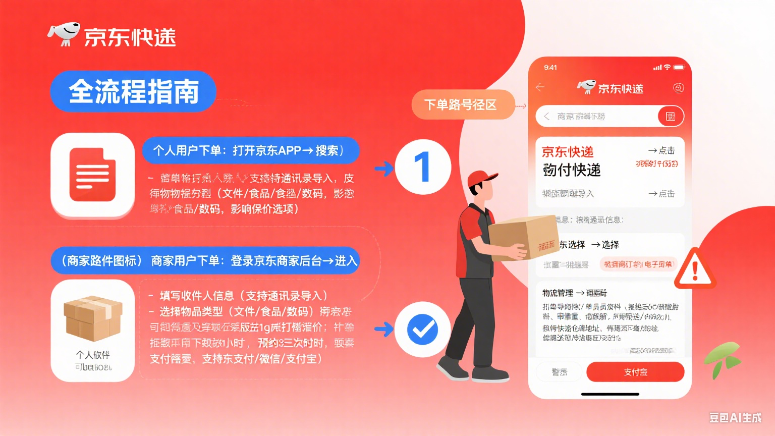 京东快递怎么下单?个人 / 商家全路径 + 避坑指南,寄件更省心