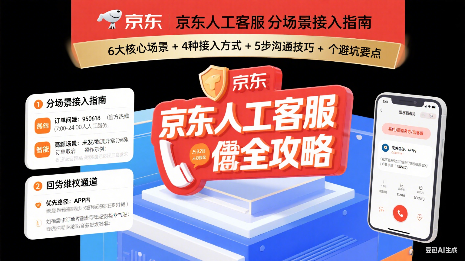 京东客服人工怎么找?分场景拨打 + 技巧 + 避坑全攻略