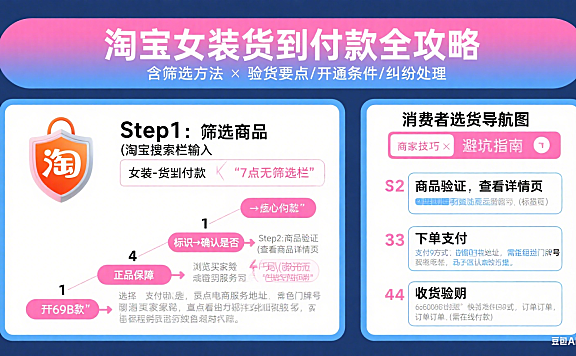 淘宝网女装怎么选货到付款?消费者流程 + 商家技巧 + 避坑指南