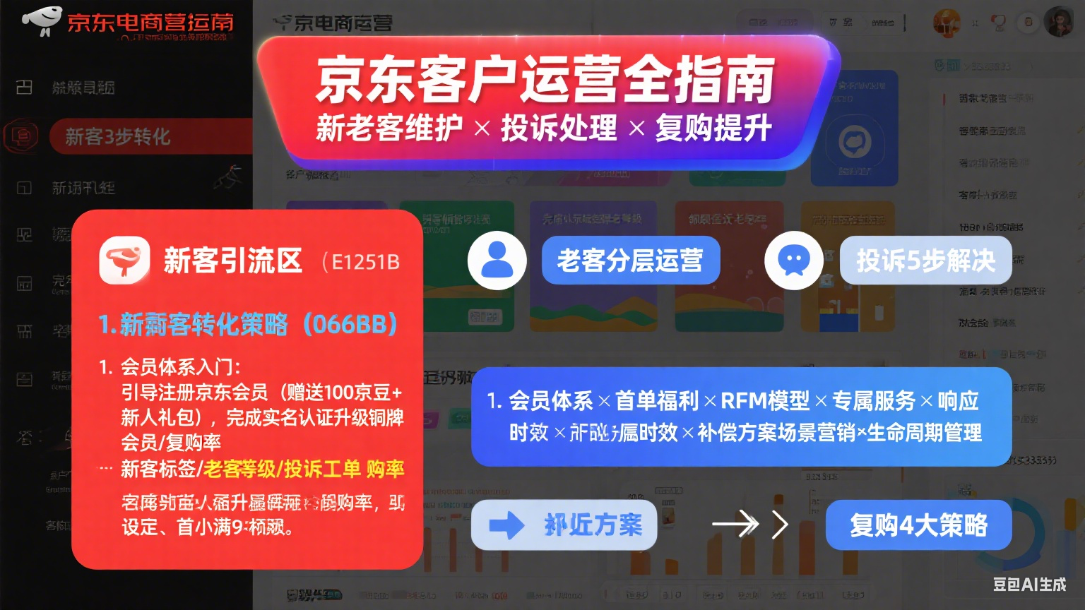 京东客户怎么运营?新老客维护 + 投诉处理 + 复购提升全指南
