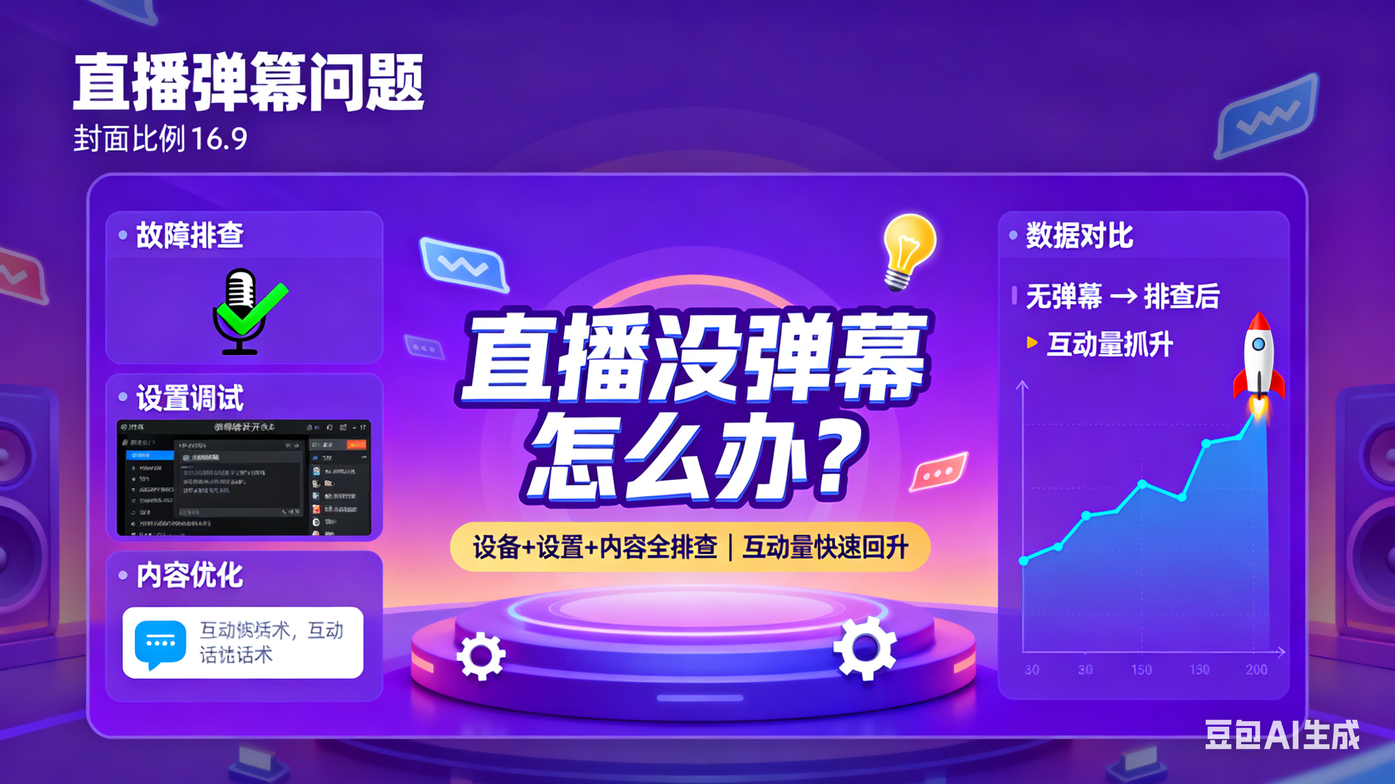直播没弹幕怎么办?设备 + 设置 + 内容全排查,互动量快速回升