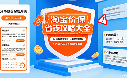 淘宝价保怎么用?分场景规则 + 申请流程 + 避坑全攻略