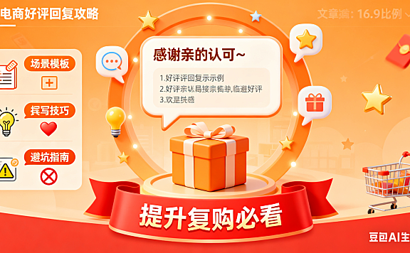 电商回复好评的句子怎么写?场景模板 + 技巧 + 避坑指南,提升复购必看