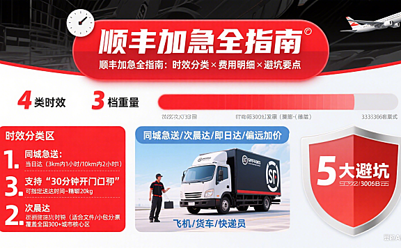 顺丰加急多少钱？时效分类 + 费用表 + 避坑全指南