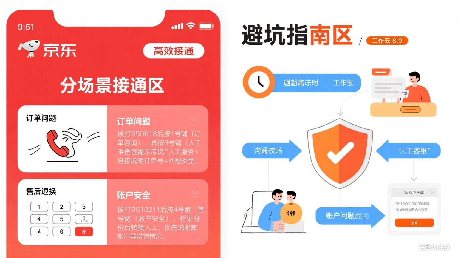 京东客服人工电话怎么打?分场景接通 + 避坑全指南
