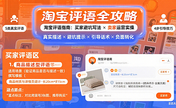 淘宝评语怎么写？买家避坑 + 卖家运营实操指南