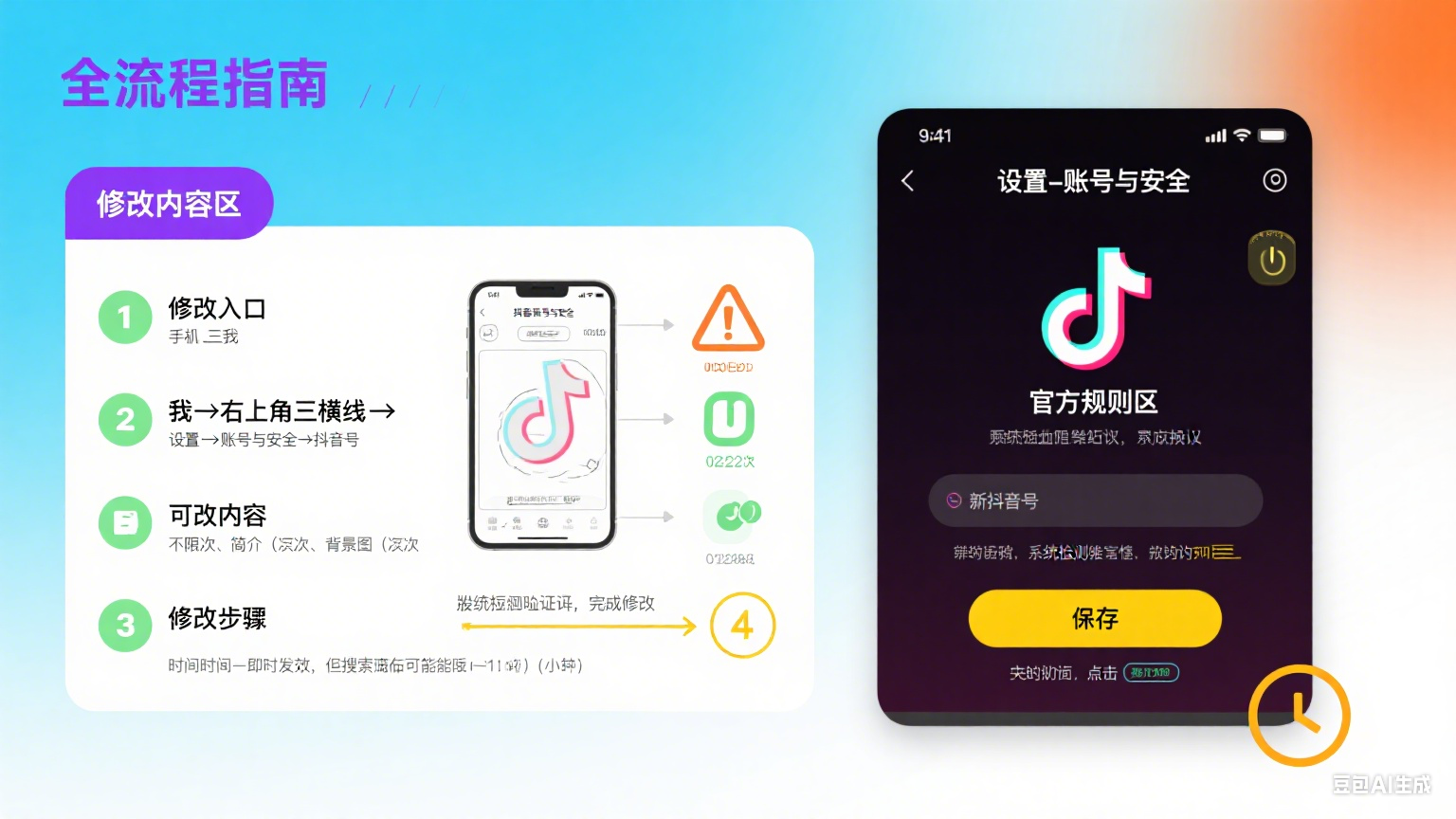 抖音号怎么修改?全内容 + 规则 + 避坑指南,新手老手都适用