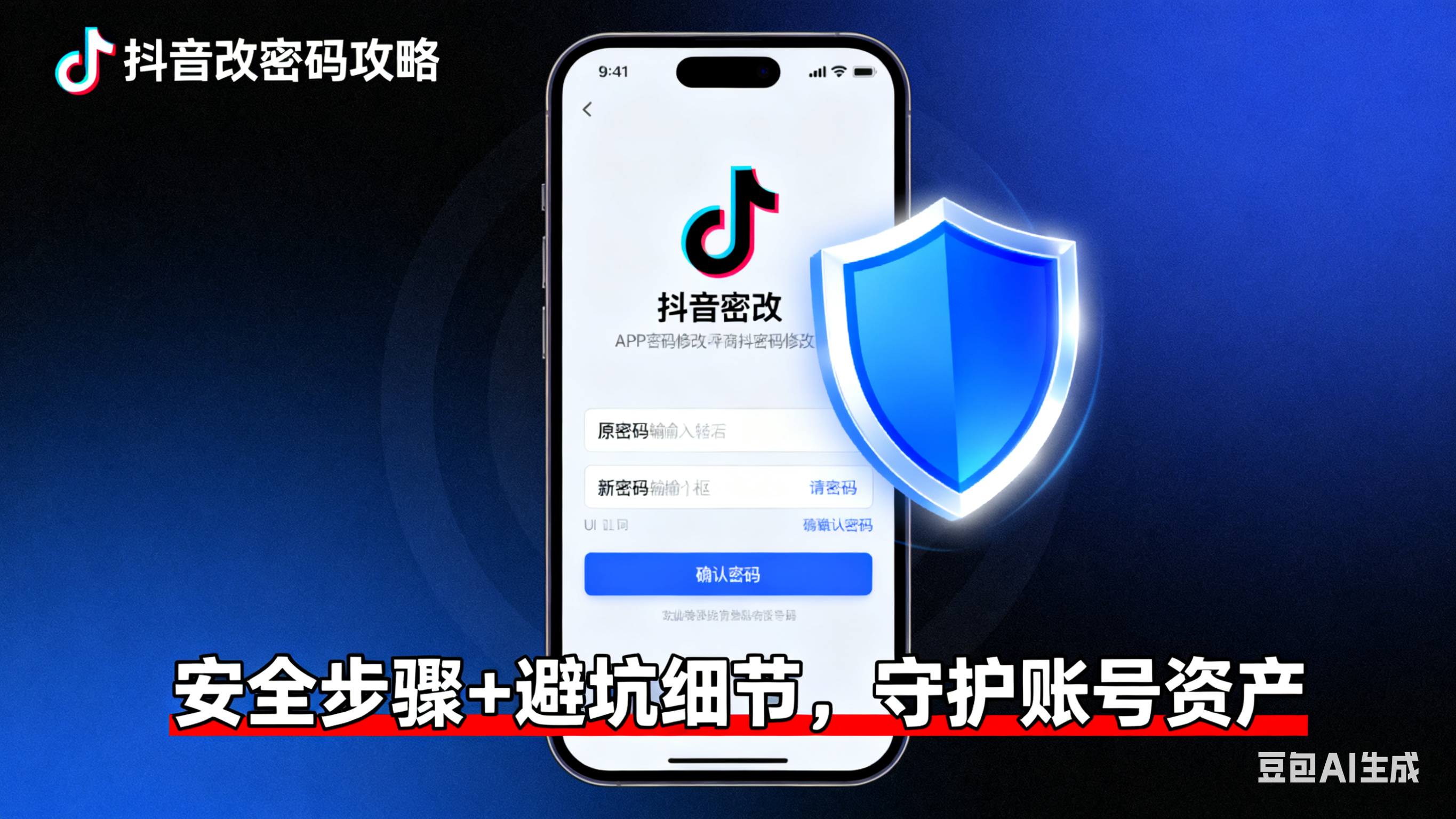 电商人必看!抖音改密码全攻略:安全步骤 + 避坑细节,守护账号资产