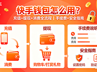快手钱包怎么用？充值 + 提现 + 消费全流程，手续费 + 安全指南