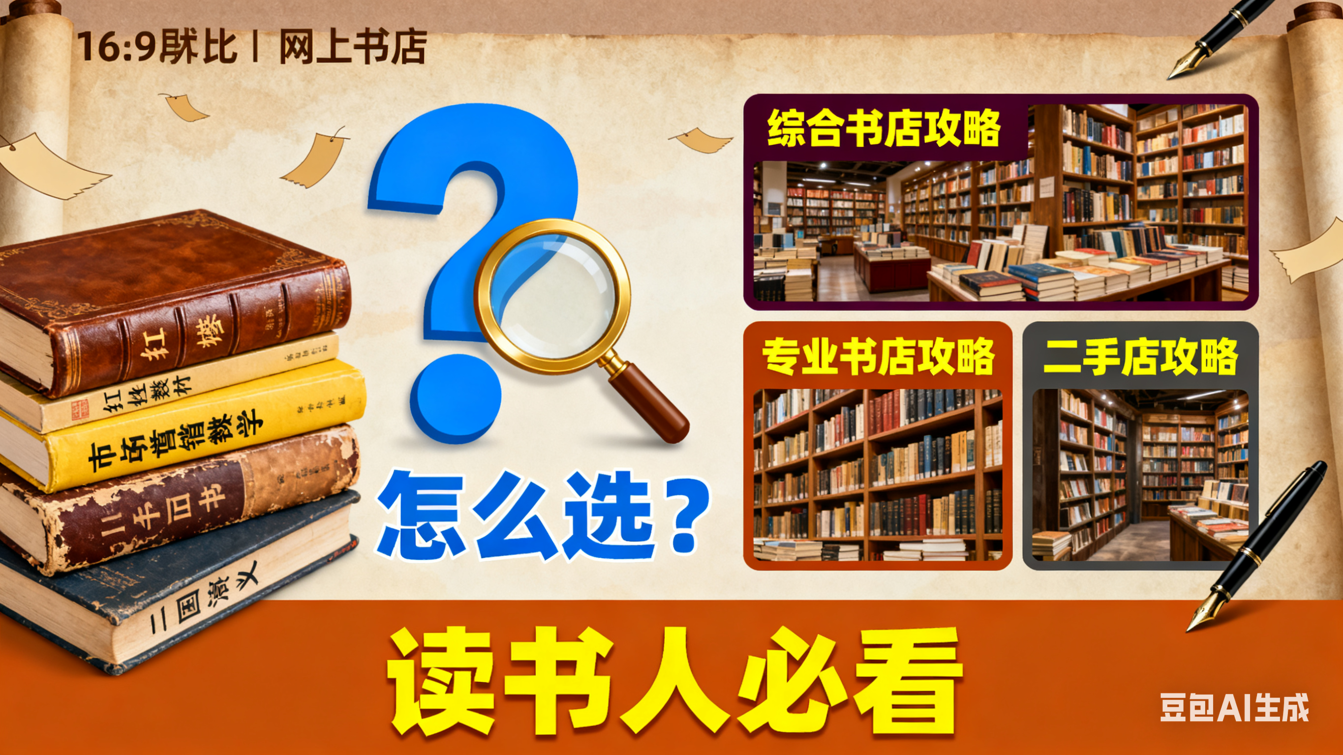 网上书店怎么选?综合 / 专业 / 二手店攻略 + 避坑技巧,读书人必看