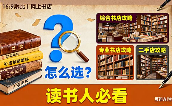 网上书店怎么选？综合 / 专业 / 二手店攻略 + 避坑技巧，读书人必看
