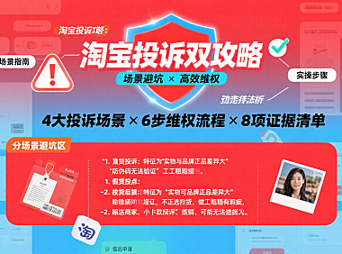淘宝投诉怎么操作？分场景避坑 + 高效维权实操指南