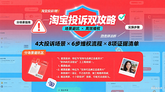 淘宝投诉怎么操作？分场景避坑 + 高效维权实操指南