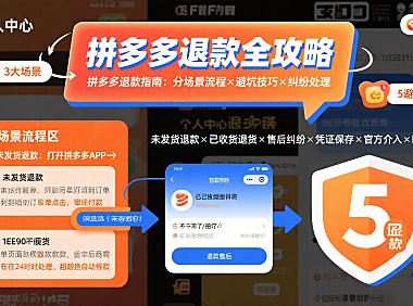 拼多多如何退款?分场景流程 + 避坑技巧 + 纠纷处理全指南