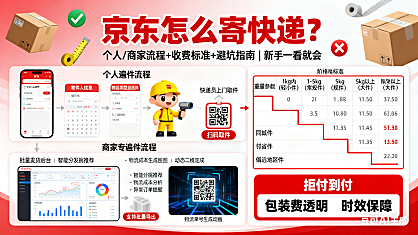 京东怎么寄快递?个人 / 商家流程 + 收费标准 + 避坑指南,新手一看就会