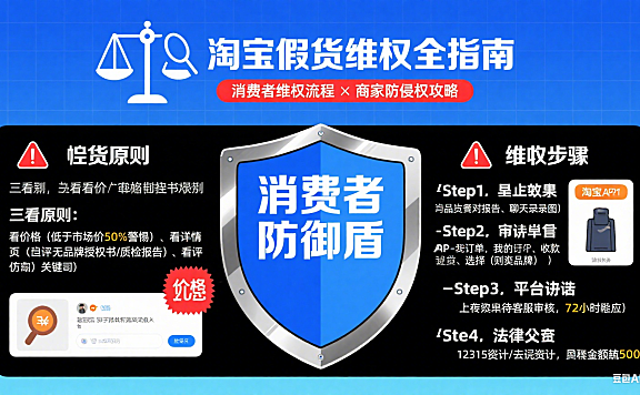 淘宝遇到假货怎么办?消费者维权 + 商家防侵权全指南
