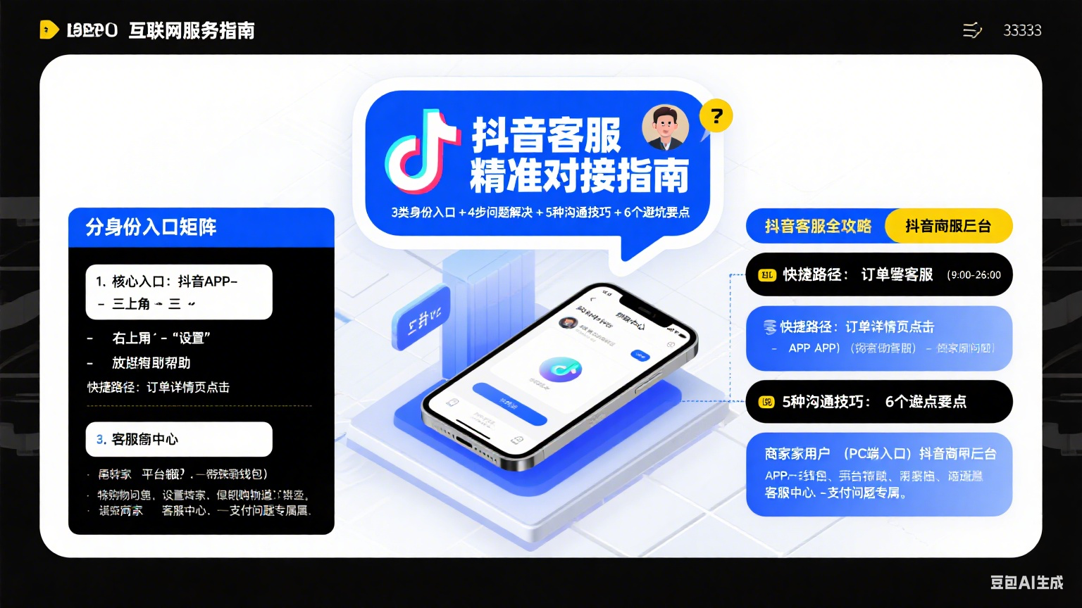 抖音客服在哪里找?分身份路径 + 问题解决 + 避坑全攻略