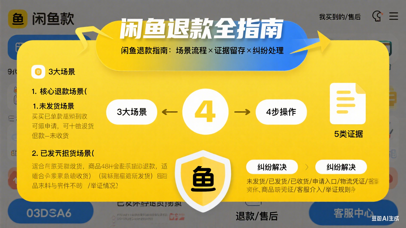 闲鱼怎么退款?分场景流程 + 证据留存 + 纠纷处理全指南