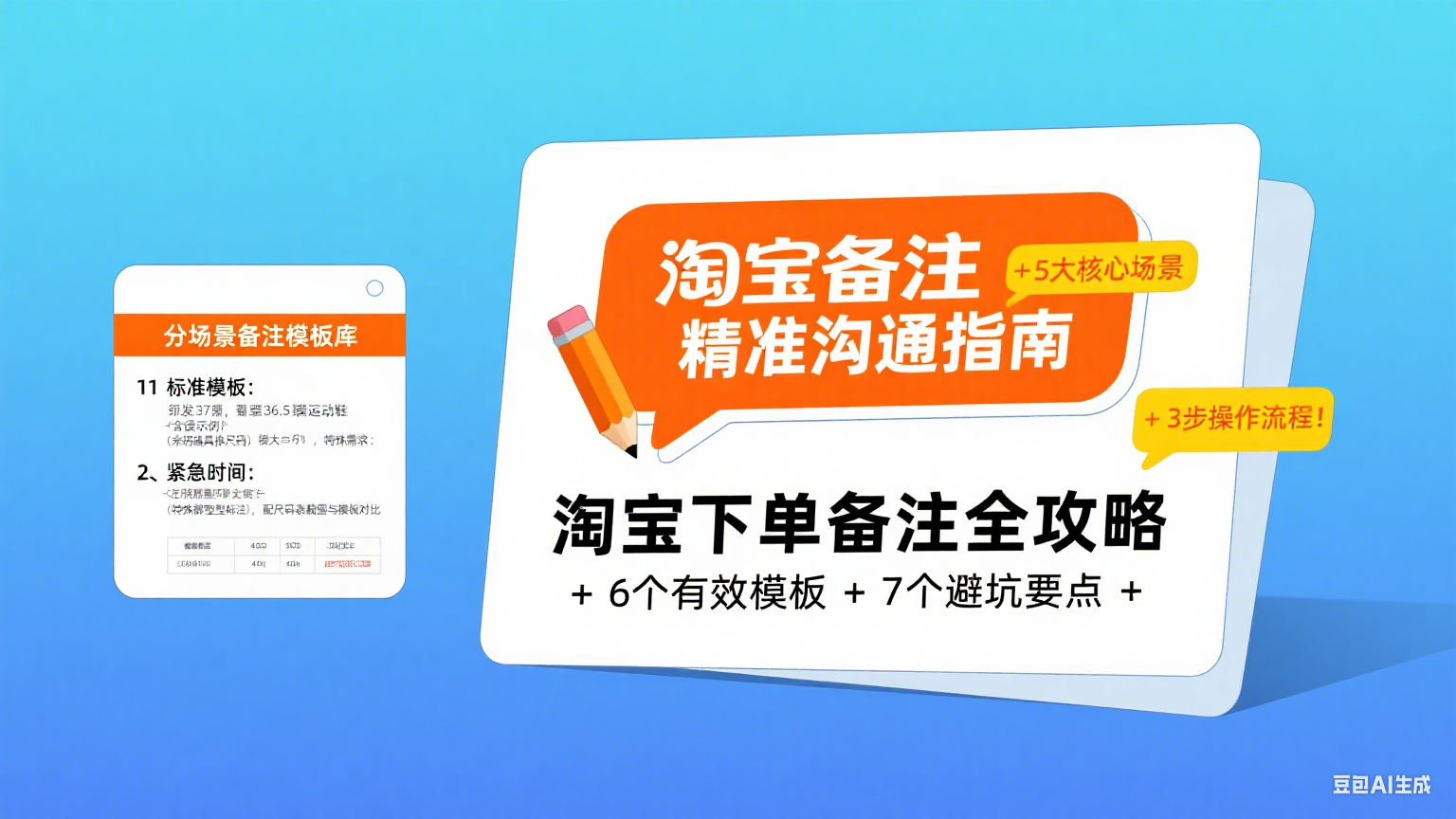 淘宝下单怎么备注?分场景方法 + 操作流程 + 避坑全攻略
