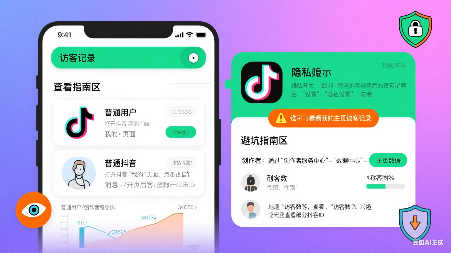 抖音有访客记录吗?普通用户 + 创作者查看指南 + 避坑要点
