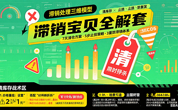 淘宝滞销宝贝怎么处理？清库存 + 止损 + 防复发全指南