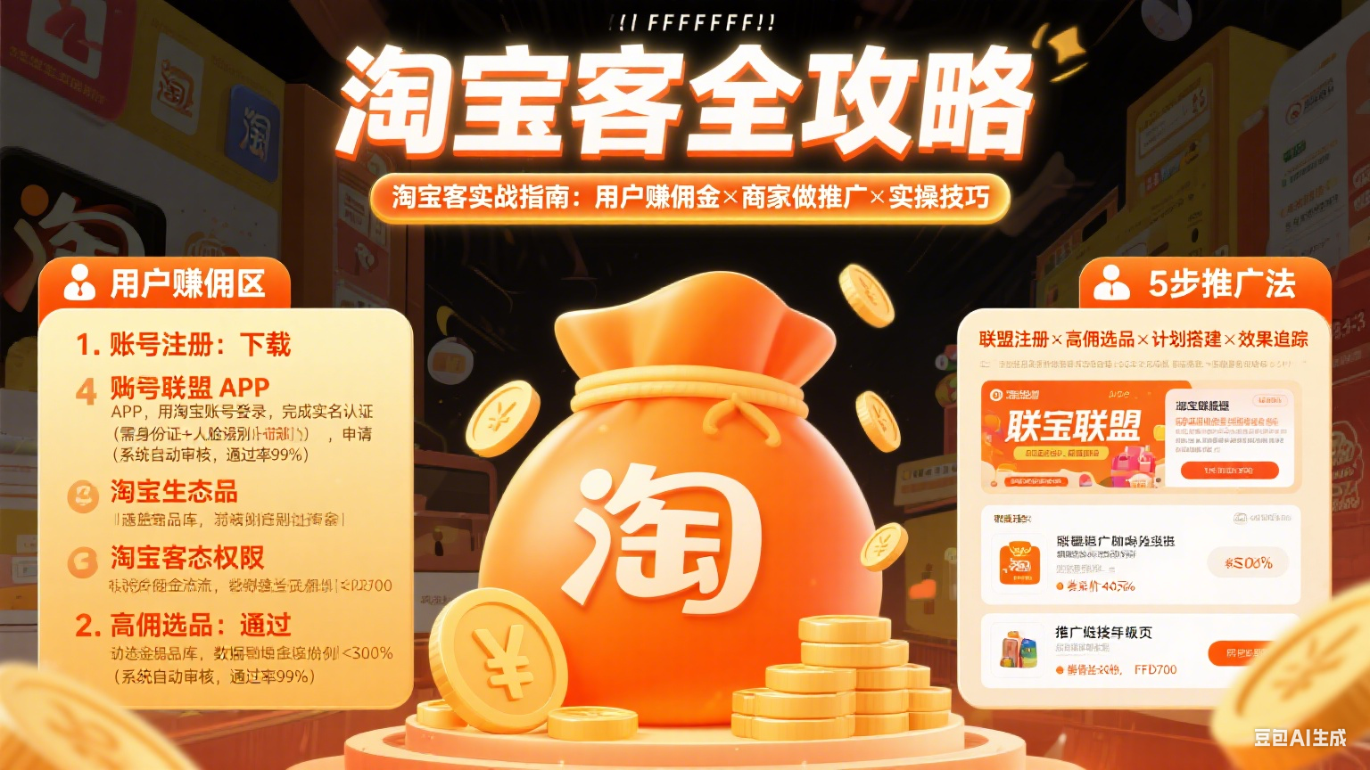 淘宝客是什么意思?用户赚佣金 + 商家做推广实操指南