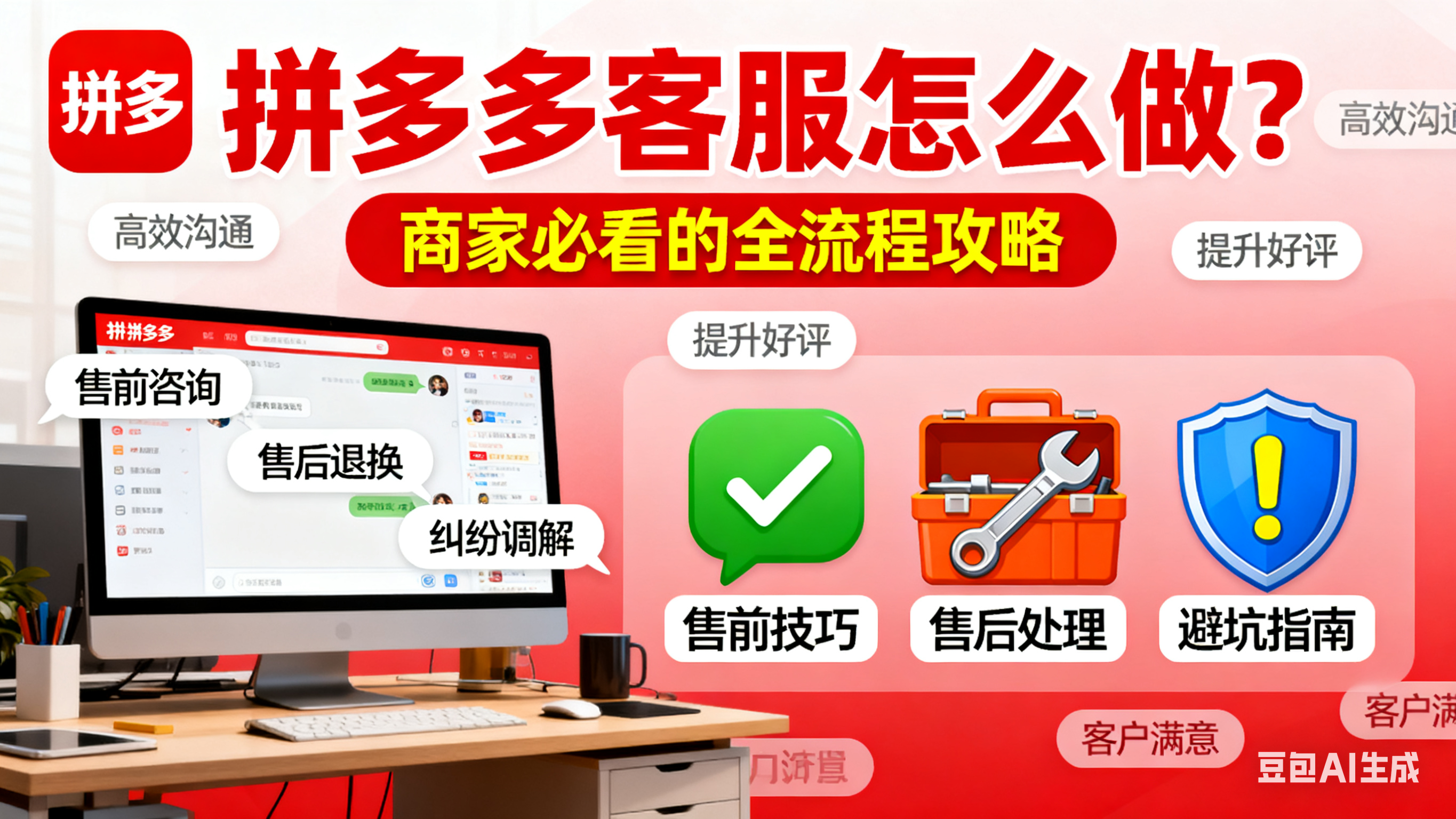 拼多多客服怎么做?售前售后技巧 + 纠纷处理 + 避坑指南,商家必看