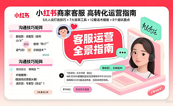 小红书商家客服怎么运营？沟通技巧 + 工具 + 避坑全攻略