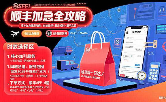 顺丰加急怎么用？时效选择 + 费用规则 + 避坑实操指南
