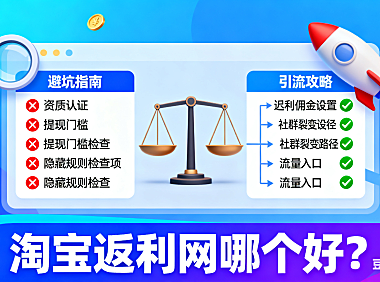 淘宝返利网哪个好?用户避坑 + 卖家引流指南
