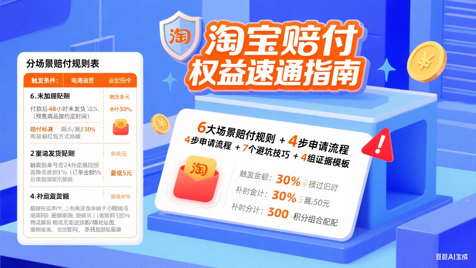淘宝赔付怎么申请?分场景规则 + 流程 + 避坑全攻略