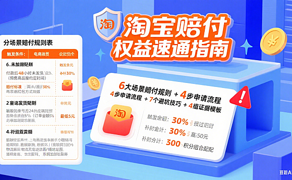 淘宝赔付怎么申请?分场景规则 + 流程 + 避坑全攻略