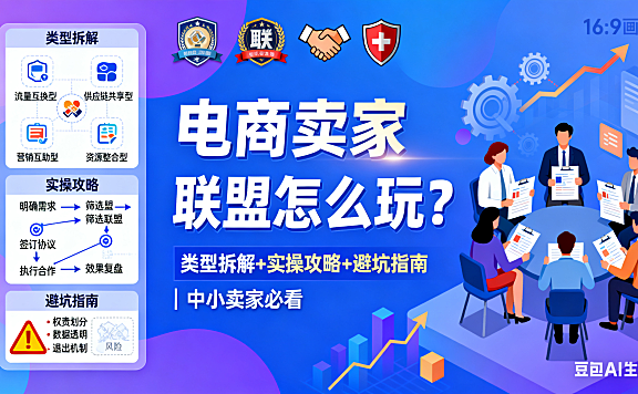 电商卖家联盟怎么玩？类型拆解 + 实操攻略 + 避坑指南，中小卖家必看