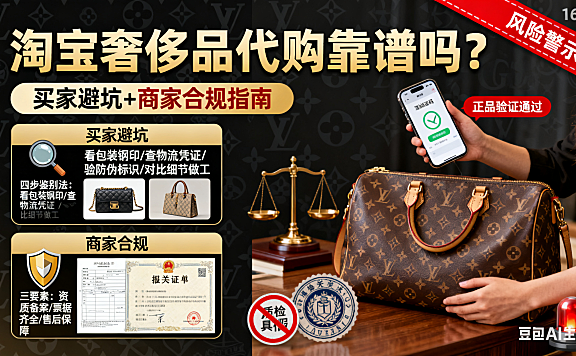 淘宝奢侈品代购靠谱吗？买家避坑 + 商家合规指南