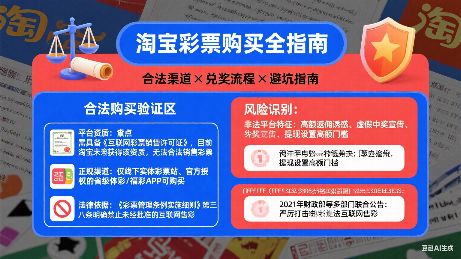 淘宝彩票能买吗?合法购买 + 兑奖 + 避坑全指南