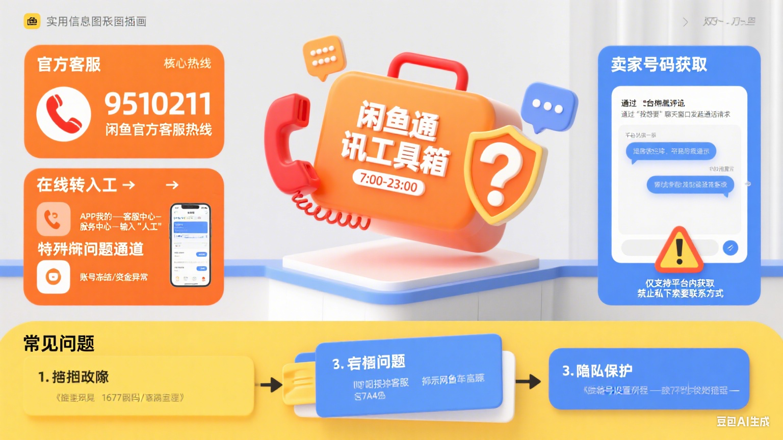 闲鱼电话全解析:客服热线 + 卖家号码获取 + 常见问题答疑