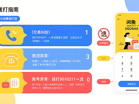 闲鱼人工客服电话怎么打通？分场景拨打 + 避坑指南，解决交易纠纷