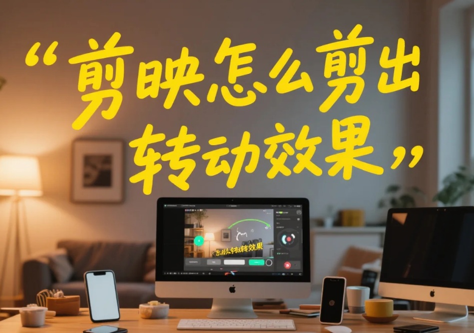 剪映怎么剪出转动效果?3步搞定旋转/翻转+4个避坑技巧