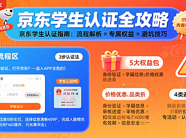 京东学生认证怎么弄？流程解析 + 专属权益 + 避坑全指南