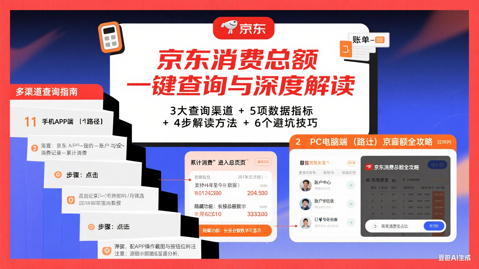 京东消费总额怎么查?分渠道流程 + 数据解读 + 避坑全攻略