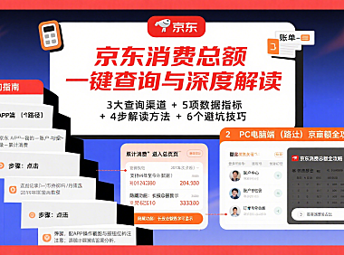 京东消费总额怎么查？分渠道流程 + 数据解读 + 避坑全攻略