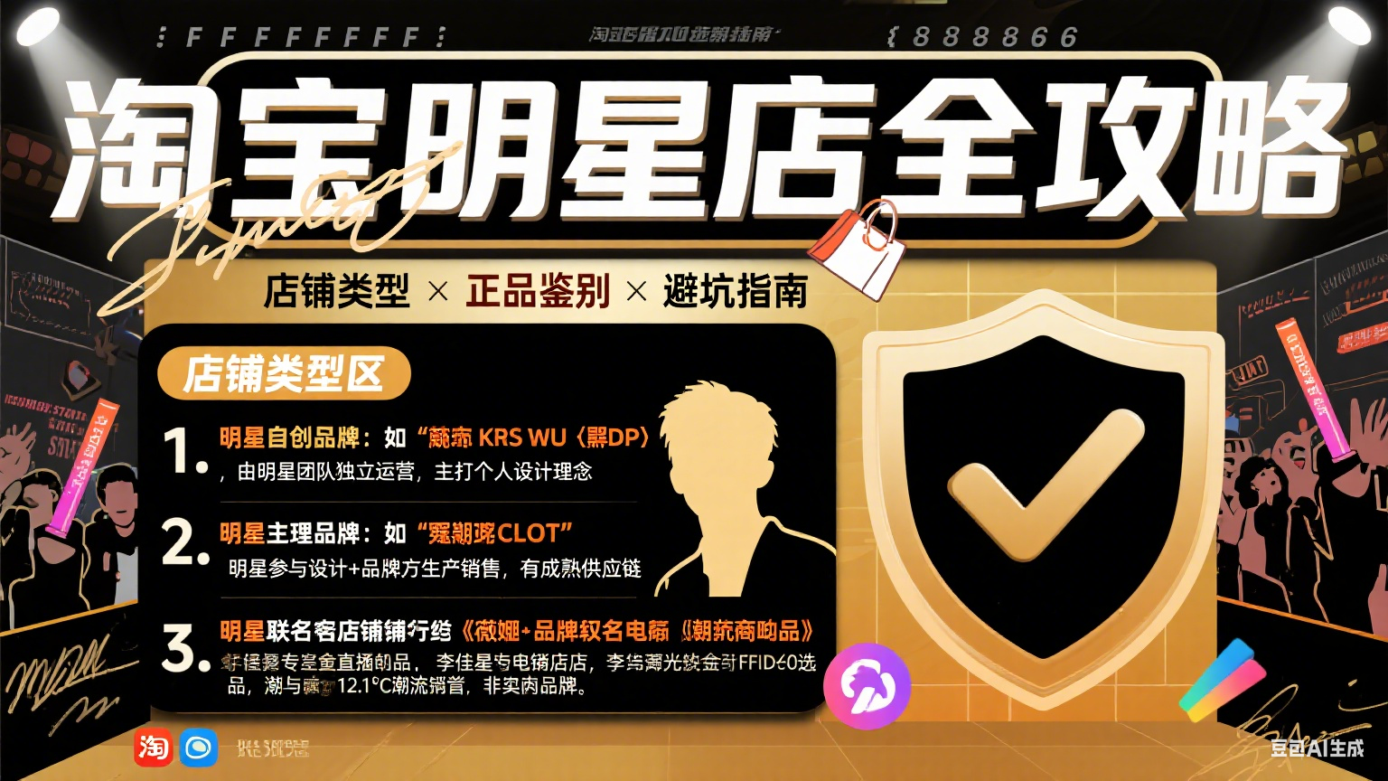 淘宝明星店怎么买?店铺类型 + 正品鉴别 + 避坑全指南