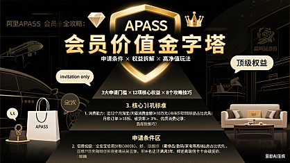 阿里 APASS 会员怎么玩？申请条件 + 权益拆解 + 高净值用户攻略