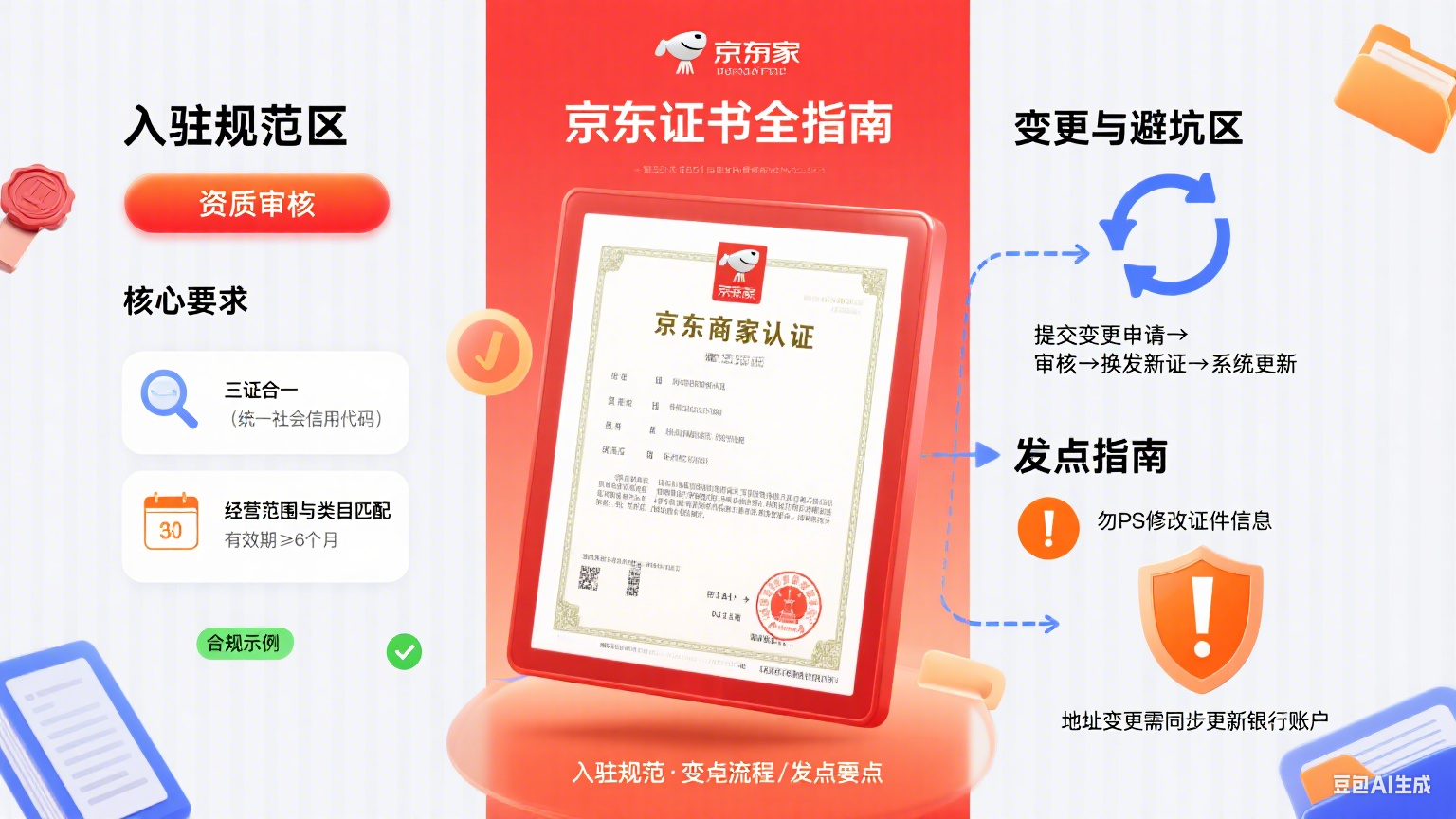 京东营业执照怎么用?入驻规范 + 变更流程 + 避坑全指南