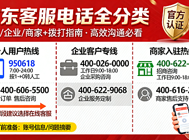 京东客服电话多少？个人 / 企业 / 商家分类 + 拨打指南，高效沟通必看