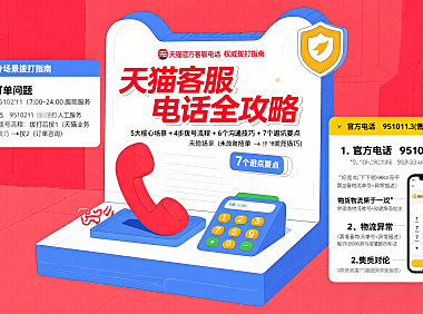 天猫官方客服电话怎么打？分场景用法 + 避坑全攻略
