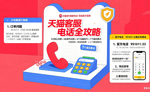 天猫官方客服电话怎么打?分场景用法 + 避坑全攻略