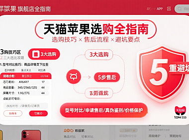 天猫苹果旗舰店怎么买？选购技巧 + 售后流程 + 避坑全指南