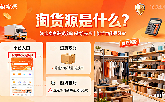 淘货源是什么？淘宝卖家进货攻略 + 避坑技巧，新手也能找好货