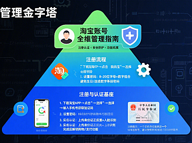 淘宝账号怎么管？注册 + 安全 + 功能拓展全指南